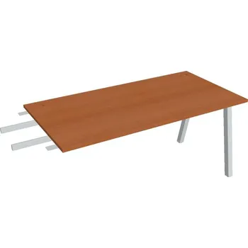 Kancelářský vozík HOBIS přídavný stůl do úhlu - US A 1600 RU, hloubka 80 cm, třešeň + doprava zdarma