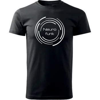 Pánské tričko DNBMARKET.CZ Pánské tričko černé |D&B + NEURO| CircleLife Velikost: 4XL, Barva: Černá - Design 2