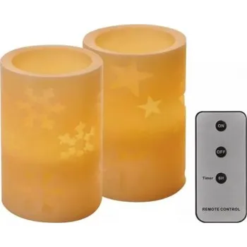 Vánoční dekorace E- dekorace vánoční svíčka sada á2ks