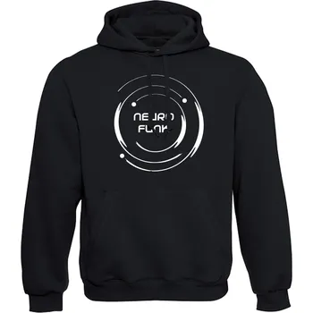 Pánská mikina DNBMARKET.CZ Pánská mikina s kapucí |D&B + NEURO| CircleParty Velikost: XL, Barva: Černá - Design 2