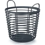 Koš s uchy Zanzi Bascet antracit 43 cm
