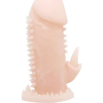 Návlek na penis LOLO návlek na penis s lemem a stimulátorem