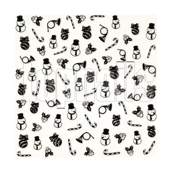 samolepka Vánoční samolepky - CHRISTMAS 24 black