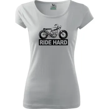 Dámské tričko Dámské Triko s moto motivem 44 Ride hard