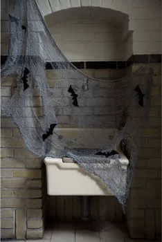 Party dekorace Folat Halloweenská síť s netopýry 150 x 75 cm