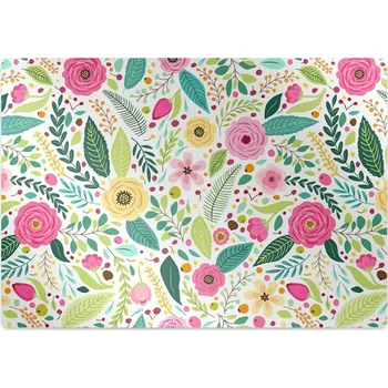 Podložka pod nábytek Ochranná podložka pod židli barevné květiny