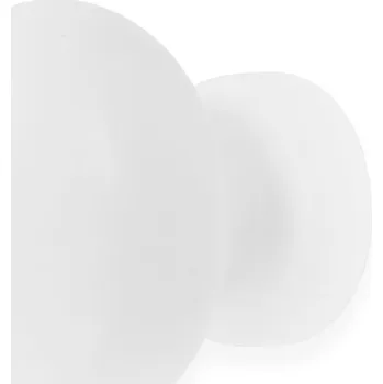 Nábytkové kování Knopek Jokl č.5 dřevěný - bílý matný