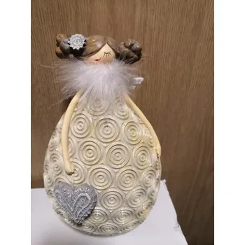 Soška anděla se srdcem 23 cm