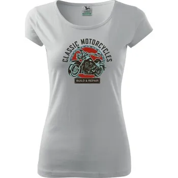 Dámské tričko Dámské Triko s moto motivem 199 Custom