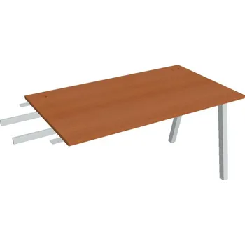 Kancelářský vozík HOBIS přídavný stůl do úhlu - US A 1400 RU, hloubka 80 cm, třešeň + doprava zdarma