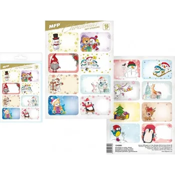 Obálka JMENOVKY K DÁRKŮM SAMOLEPÍCÍ DĚTSKÉ 16KS V BALÍČKU