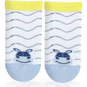 Chlapecké vzorované ponožky WOLA HROŠÍK bílé Velikost: 18-20