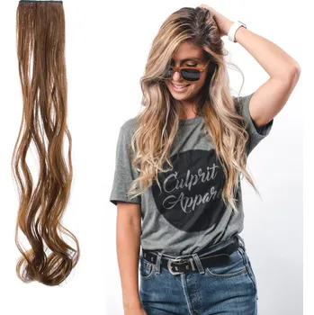 Příčesek Clip in pásek vlnitý 55 cm - odstín G