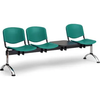 Lavice plastová - zelená 3M se stolkem LC/9711/KP