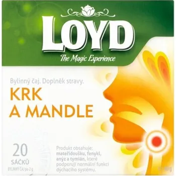 Loyd Krk a mandle bylinný čaj 20 x 2 g Čaj Loyd Krk a mandle bylinný čaj 20 x 2 g