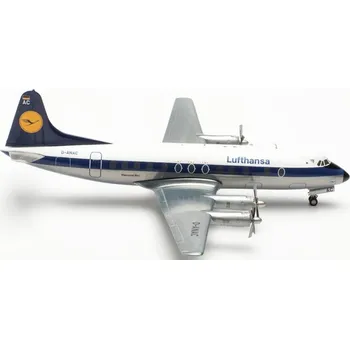 Plastikový model Herpa - Vickers Viscount 800, Lufthansa "1960s - Blue Tail", Německo, 1/200