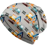 Dětská čepice fleecová Homeless, Bagry Velikost: L (53-56 cm)