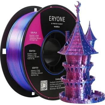 Filament ERYONE Dual-Color Silk PLA - Red&Blue (1.75mm | 1 kg)