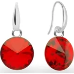 Náušnice Rivoli se Swarovski Elements Candy KW112212LSI Light Siam 10 mm