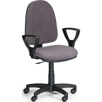 Kancelářská židle s područkami KZ 9613-šedá/KP