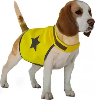 Obleček pro psa Laroy Group Reflexní vesta pro psa 48 cm žlutá