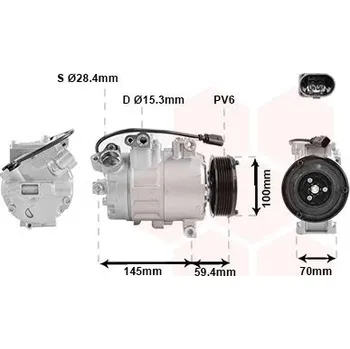 Kompresor klimatizace Kompresor, klimatizace VAN WEZEL 0300K342