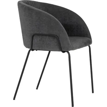 Jídelní židle Šedá látková jídelní židle Tenzo Bud