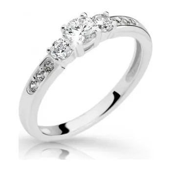 Prsten ŠPERKY-NM, Dámský zlatý prsten v bílém zlatě 1864 Velikost prstenu: 51