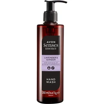 Koupelová kosmetika Avon Senses Essence Tekuté mýdlo s vůní levandule a zázvoru 250 ml