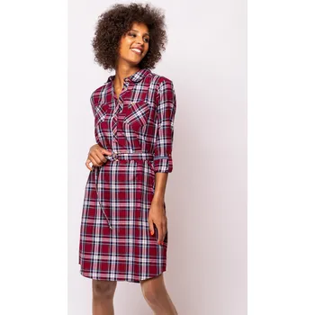 Dámské šaty Heavy Tools dámské košilové šaty Roma červené Velikost: XXL
