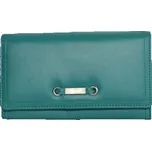 Tyrkysová velmi příjemná kvalitní kožená peněženka HMT