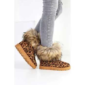 Dámské válenky Ctogo GOGO Válenky leopardí vzor SJ1672-6LEO Velikost: 38