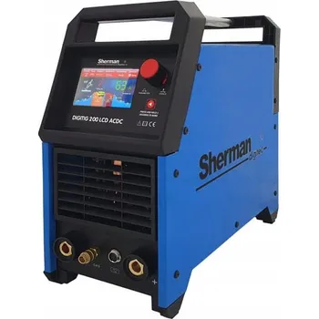 Svářečka Sherman MG7812633 DIGITIG 200 LCD AC/DC 40% Svářecí invertor TIG s hořákem a kabely