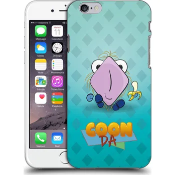 Pouzdro na mobilní telefon Picasee silikonový černý obal pro Apple iPhone 6/6S - COONDA chlupatka světlá