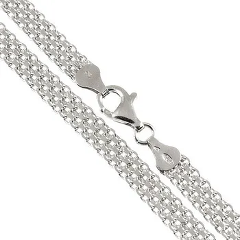 Náhrdelník ŠPERKY-NM, Stříbrný náhrdelník rhodiovaný 542 Délka náhrdelníku: 45 cm