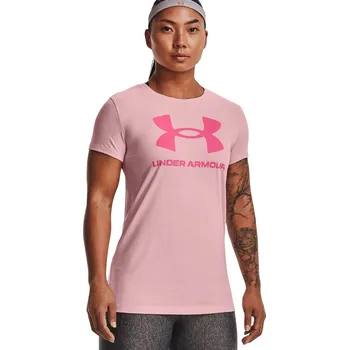 Dámské tričko tričko Under Armour Sportstyle Logo - 647/Prime Pink/Pink Punk S