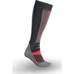 e.s. Víceúčelové ponožky x-warm/x-high velikost 45-47 černá/hliník/ohnivě červená Strauss