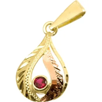 Přívěsek ŠPERKY-NM, Zlatý přívěsek s rubínem 1372