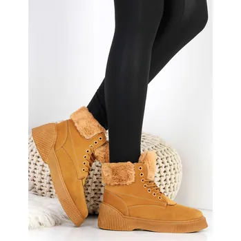 Dámská zimní obuv Desun Zimní camel kotníkové boty J56CA Velikost: 37