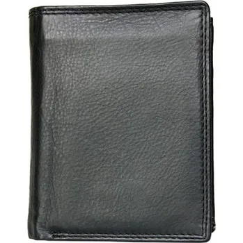 Peněženka Černá kožená peněženka HMT s látkovou podšívkou s RFID (chráněná data)