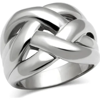 Prsten Propletený ocelový prsten (52)