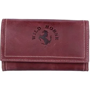 Peněženka Celá kožená peněženka Wild Horse ze silné jemně růžové přírodní kůže