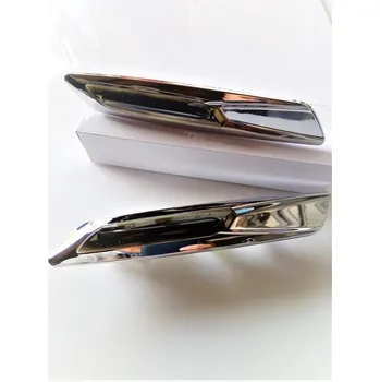 Směrový světlomet LED blinkry s chromovým rámečkem BMW 1 / BMW 3 /BMW 5 / BMW X3 - zatmavené