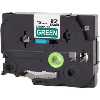 Pásek do tiskárny Alternativní páska Brother TZ-745 / TZe-745, 18mm x 8m, bílý tisk / zelený podklad