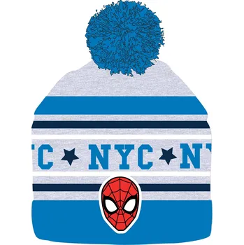 Čepice Spider Man - licence Chlapecká čepice - Spider-Man 52391238, modrá/ šedá Barva: Modrá, Velikost: velikost 52