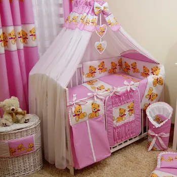 Hnízdečko pro miminko PR Souprava do postýlky 10 dílů - model 9 BAVLNĚNÁ PLENA ZDARMA