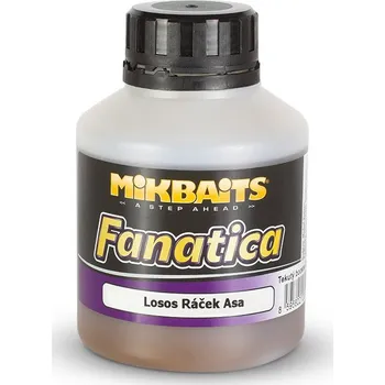 Návnadové aroma Mikbaits Fanatica Booster - Losos Ráček Asa - 250ml