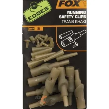 FOX Edges Running Safety Clips Trans Khaki CAC582