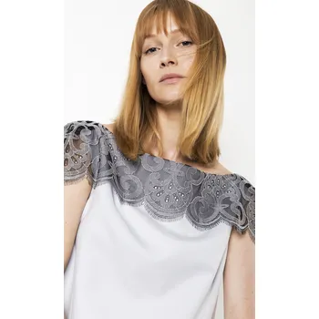 Dámská halenka Dámská halenka - 0252-86-K7-82-1 - Deni Cler - Gemini 44 šedá