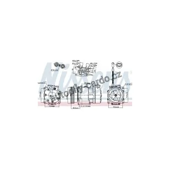 Chladič motoru Kompresor klimatizace NISSENS 89193